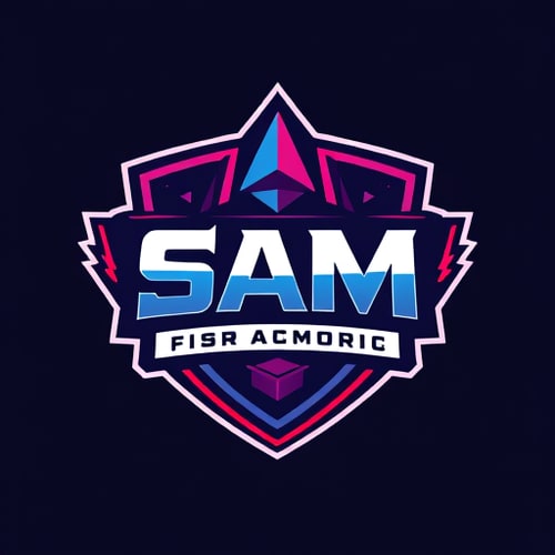 AI Design for SAM IS LIVE THEMED A GAMING CHANNEL