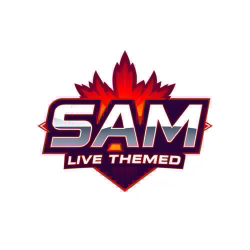 AI Design for SAM IS LIVE THEMED A GAMING CHANNEL