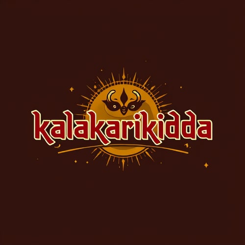 AI Design for I want to create a logo for my instagram channel name kalakarikidda a platform for actors and story tellers in hindi mix font . add a theatrical touch