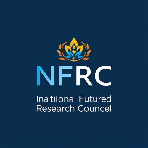 AI Design for National Future Research Councile short form NFRC it should be in national related like the logo of Rupay and India oli etc...