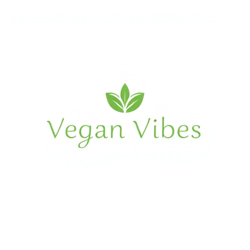 AI Design for Design a sleek minimalist logo for Vegan Vibes. Use soft green and white colors, simple clean lines, and an elegant modern font. Incorporate a subtle leaf or sprout icon inside or above the text. The overall look should be calm, sophisticated, and inspiring, symbolizing purity, health, and compassion."