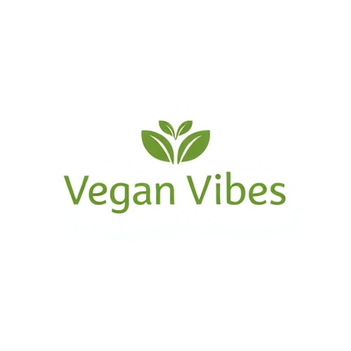 AI Design for Create a modern minimalist logo for a brand named Vegan Vibes. The design should feel fresh, natural, and inspiring. Use clean lines and soft earthy colors (green, white, light brown). Incorporate elements like leaves, sprouts, or a heart-shaped plant to symbolize compassion and plant-based living. The typography should be bold yet friendly, easy to read, with a smooth and organic style. The logo must look professional, scalable for social media, and emotionally connect with animal lovers and vegans. Add a subtle positive energy vibe, like soft glowing outlines or circular harmony shapes."