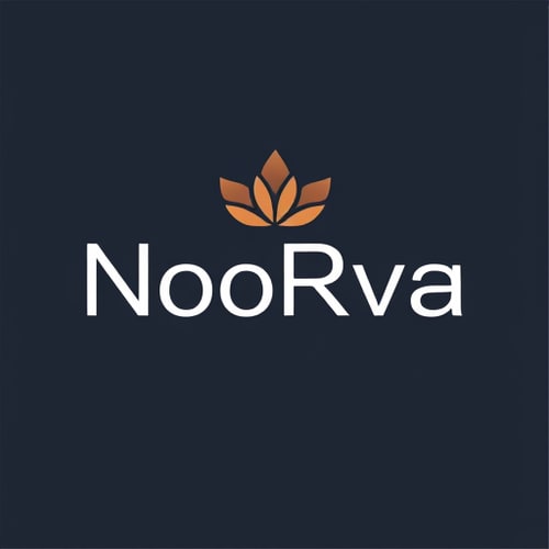 AI Design for NooRva logo for cosmetic packaging box