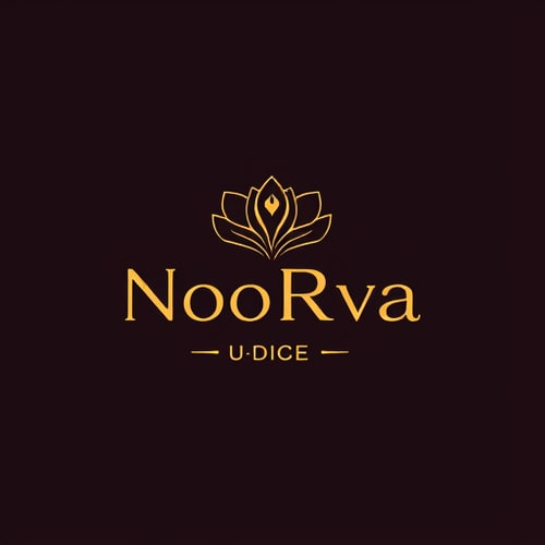 AI Design for NooRva logo for cosmetic pakaging box and urdu نوروا