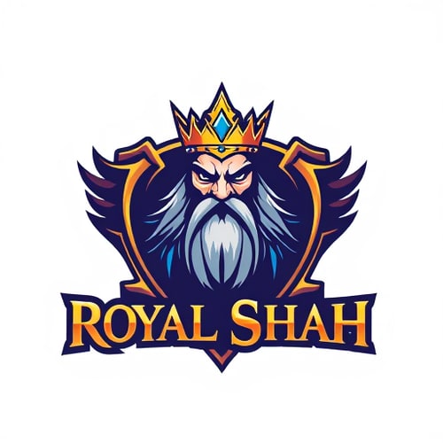 AI Design for gaming logo royal shah