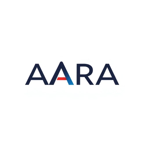 AI Design for The word AARA stylized with a shoe integrated into the letters (example: shoe shape forming the first “A”).