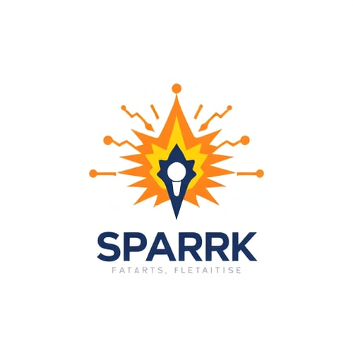 AI Design for i want to create a logo that resembles spark , technology , innovation for electronics and communication engineering 