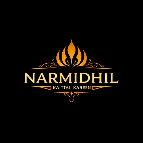 AI Design for DESIGN A LOGO FOR MY CALLED NARMIDHIL KAREEM WHICH EDGY AND MINIMAL