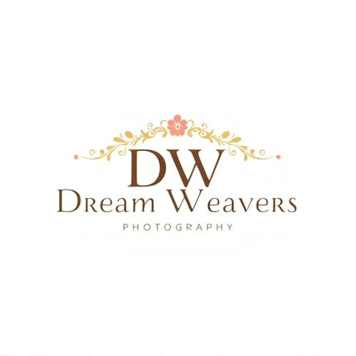 AI Design for professional two words logo for - DW wedding photography company their full form is dream weavers