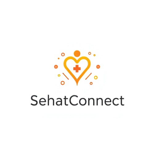 AI Design for Create a professional and approachable logo for SehatConnect, a telemedicine app dedicated to providing remote and mobile healthcare solutions across India, with a primary focus on rural Punjab. The logo should: Include healthcare symbols such as a medical cross, stethoscope, or heartbeat line to represent health services. Incorporate connectivity elements like network lines, signal waves, or nodes to symbolize telemedicine and remote access. Reflect rural community themes, potentially using subtle motifs like fields, leaves, or traditional Punjab patterns, to connect with the rural audience. Use a warm and trustworthy color palette featuring earth tones for rural warmth. Maintain a clean, simple design with smooth lines and minimal detail to ensure clarity and scalability on digital platforms. Use modern typography for the app name "SehatConnect" that is readable and balanced with the graphic. The overall style should be inviting and comforting, appealing to rural users while signaling technological reliability and healthcare support.