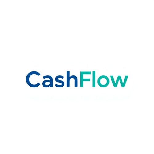 AI Design for Pictorial for an expense tracker app named "CashFlow": a simple, modern and clean aesthetic, a color palette of cool blues and greens with a touch of gold for accents, sans-serif typography that is clean and legible, inspired by digital interfaces and financial apps, with smooth gradients and subtle animations, on a white background.