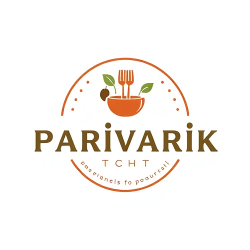AI Design for food business startup logo "parivarik kitchen"