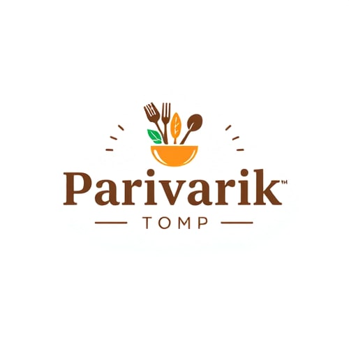 AI Design for food business startup logo "parivarik kitchen"