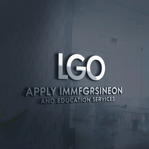 AI Design for 3D LOGO DESIGEN FOR MY BUSINESS APPLY IMMIGRATION AND EDUCATION SERVICES