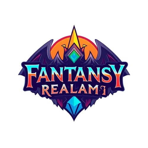 AI Design for a logo for fantansy app Fantasy Realm