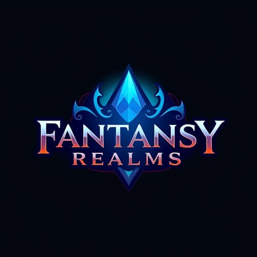 AI Design for a logo for fantansy app Fantasy Realm