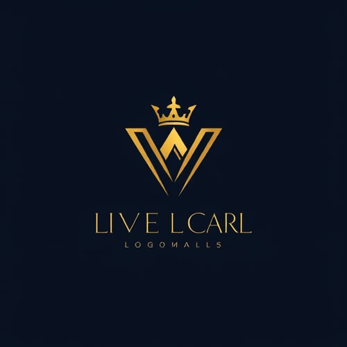 AI Design for generate a logo lien first make 'V' and then 'A' inside v as like royal value very luxury type