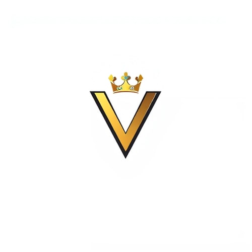 AI Design for generate a logo lien first make 'V' and then 'A' inside v as like royal value very luxury type