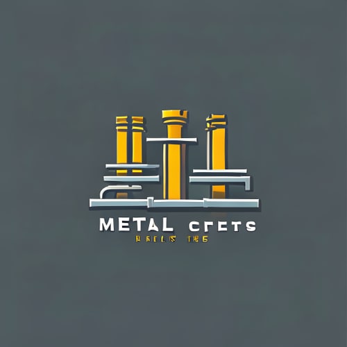 AI Design for a logo based on metal industry pvc sheets and sheets manufacturing , and keep logo flat color and minimal