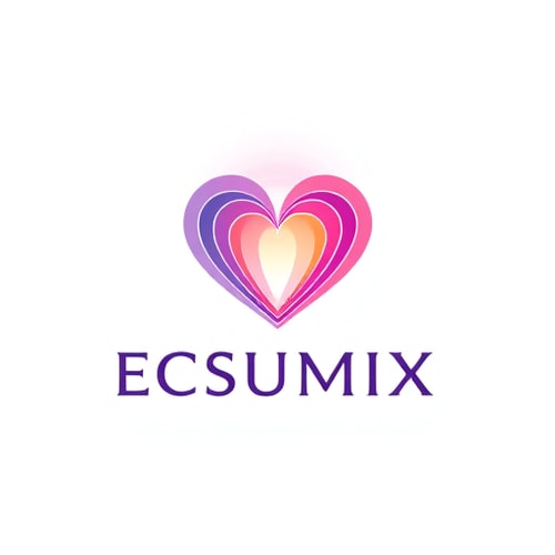 AI Design for aura cosmix in ehich heart above curve should be on u letter of aura word