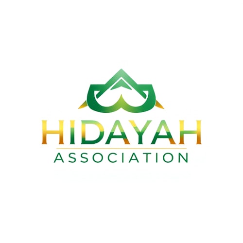 AI Design for "A modern, minimalist 3D Islamic logo design for 'HIDAYAH ASSOCIATION' with subtitle 'Deen Hub' The logo should be aesthetic, clean, and professional with smooth side edges and a modern Islamic geometric touch. Incorporate subtle Islamic patterns or abstract crescent/moon elements, keeping it simple but meaningful. Use a two-tone gradient color combination of Emerald Green (#009B77) and Royal Gold (#FFD700) for elegance, blending smoothly in a metallic 3D style. The text 'HIDAYAH ASSOCIATION' with subtitle 'Deen Hub' should be bold, modern, and integrated harmoniously into the design. The overall look should be sophisticated, spiritual, and contemporary—perfect for an Islamic organization." Show it from the side look