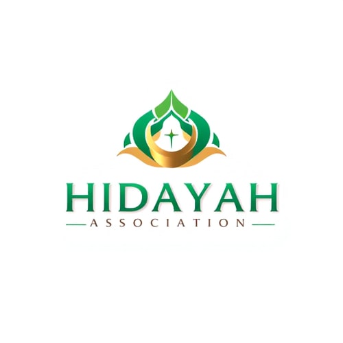 AI Design for "A modern, minimalist 3D Islamic logo design for 'HIDAYAH ASSOCIATION' with subtitle 'Deen Hub' The logo should be aesthetic, clean, and professional with smooth side edges and a modern Islamic geometric touch. Incorporate subtle Islamic patterns or abstract crescent/moon elements, keeping it simple but meaningful. Use a two-tone gradient color combination of Emerald Green (#009B77) and Royal Gold (#FFD700) for elegance, blending smoothly in a metallic 3D style. The text 'HIDAYAH ASSOCIATION' with subtitle 'Deen Hub' should be bold, modern, and integrated harmoniously into the design. The overall look should be sophisticated, spiritual, and contemporary—perfect for an Islamic organization."