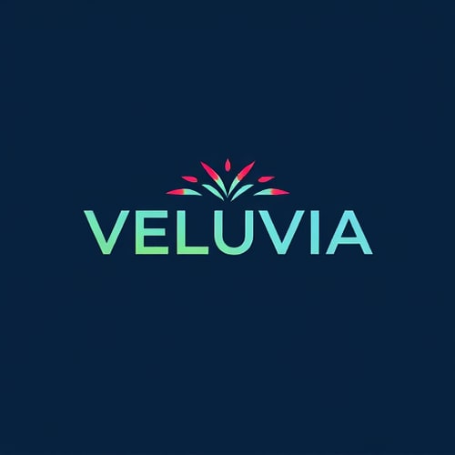 AI Design for VELUVIA NAME OF BRAND MAKE A LOGO