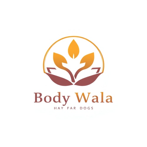 AI Design for BK logo and add a body massage logo massag wala logo add karo