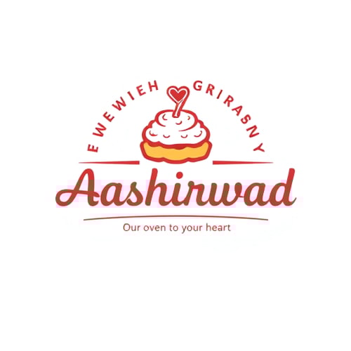 AI Design for Aashirwad cakes from our oven to your heart