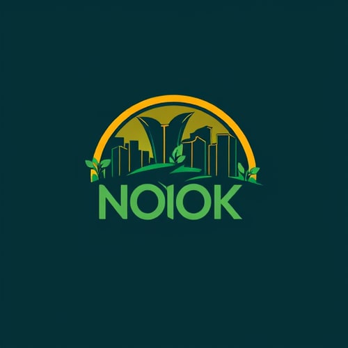 AI Design for design a logo for my instagram page named Noida Nook , Noida is a modern and green city in uttar pradesh ,india