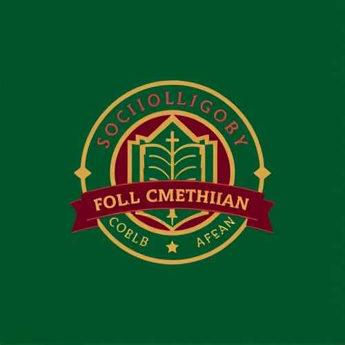 AI Design for give me logos for Sociology department with the theme Gold, Maroon and Green