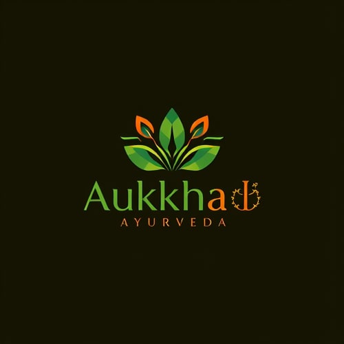 AI Design for aukhad ayurveda logo