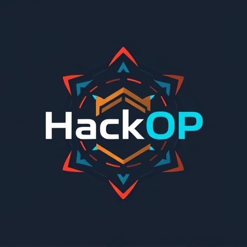 AI Design for HackOP's create a atractive logo for hacathon