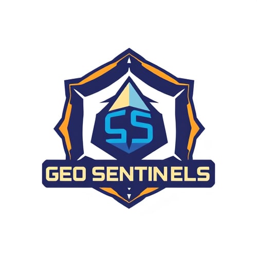 AI Design for A logo for hackathon team with name Geo Sentinels technical design