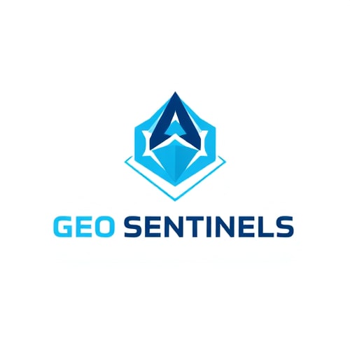 AI Design for A logo for hackathon team with name Geo Sentinels technical design