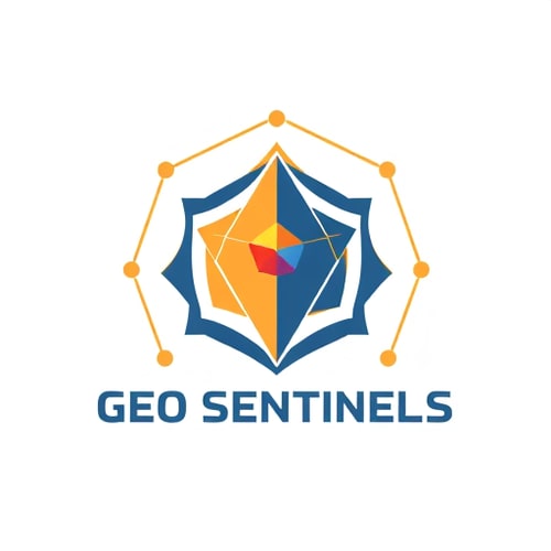 AI Design for A logo for hackathon team with name Geo Sentinels technical design