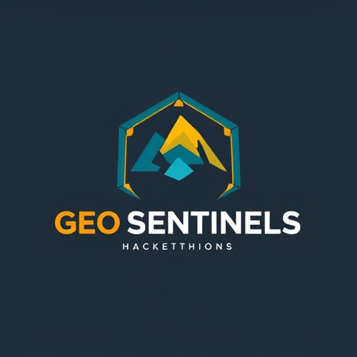 AI Design for A logo for hackathon team with name Geo Sentinels technical design