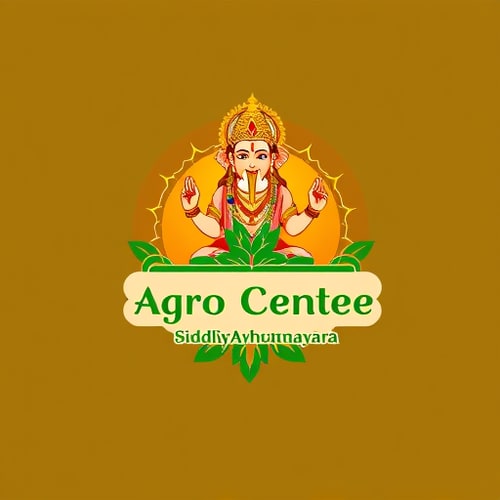 AI Design for I want to create a logo for my fartilizer shop with name sri siddhivinayaka agro centre 