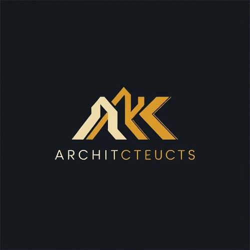 AI Design for can you design a logo for me for my architecture firm named akash kahlon architects