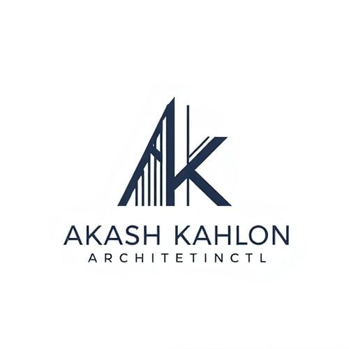 AI Design for can you design a logo for me for my architecture firm named akash kahlon architects