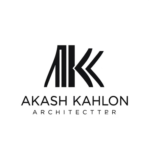 AI Design for can you design a logo for me for my architecture firm named akash kahlon architects