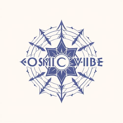 AI Design for make logo for cosmic vibe youtube channel its about astrology