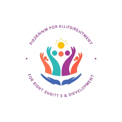 AI Design for Women organisation for rights and development is a social organisation working with children education and women need logo for letter head 