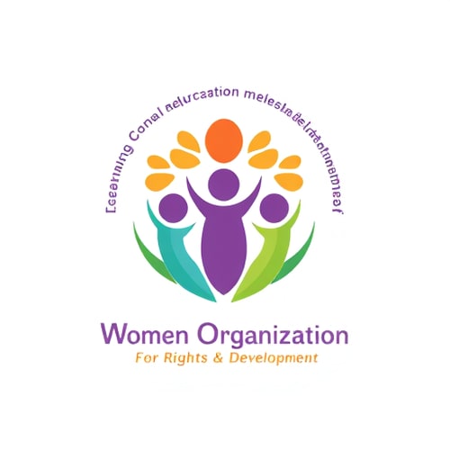 AI Design for Women organisation for rights and development is a social organisation working with children education and women need logo for letter head education and empowerment 