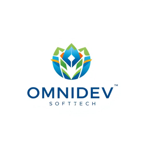AI Design for OMNIDEV SOFT-TECH Pvt.Ltd at the logo write a preeya in such a way which cannot be noticed easily