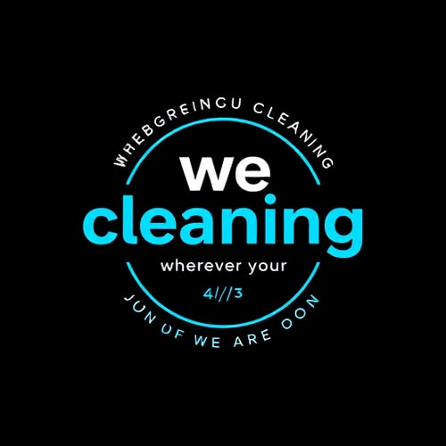 AI Design for I want to do the bavk of this logo.Black background,same letter style but it will telling "we cleaning wherever you are and we are open 24/7.Contact info: number:6942506980email: cleaning25go @gmail.com"