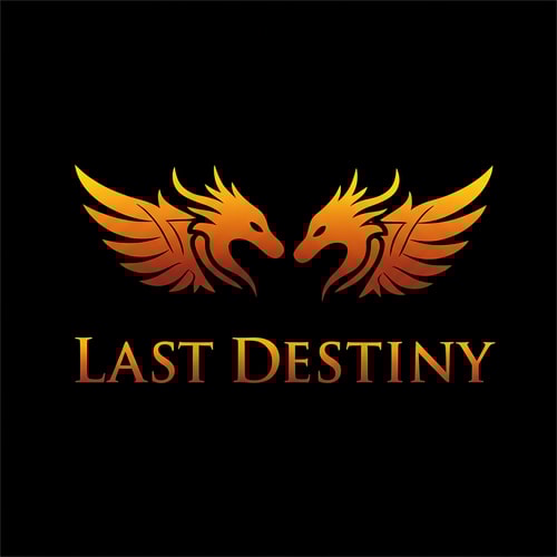 AI Design for Change logo to firey dragons with black background