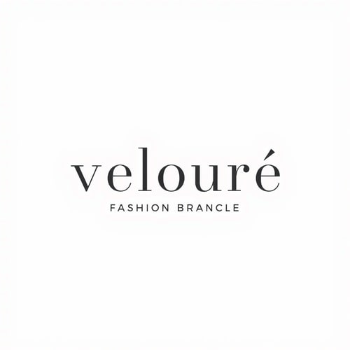 AI Design for fashion brand named Velouré with aesthetic, classy, modern, elegant (the colour is monochrome, simple)