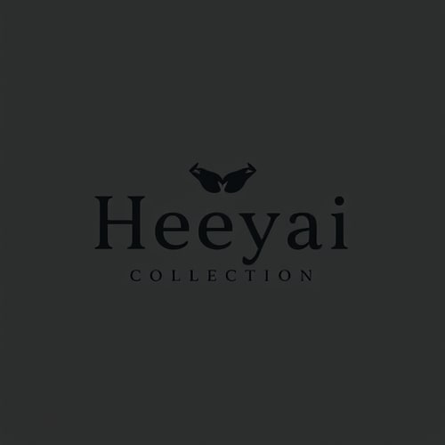 AI Design for Minimalist logo for a sustainable activewear brand named "Heeyai Collection": Abstract Clothing range silhouette, slate Black, Clean and modern sans-serif typeface. Design inspired by nature and athletic performance, subtle texture mimicking fabric, and a solid background.