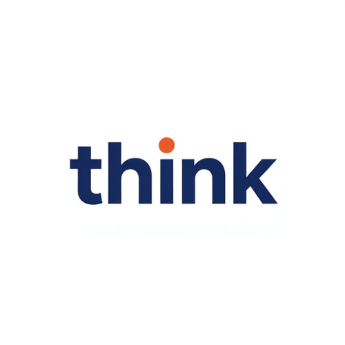 AI Design for "Think" it is the keyword we will use for my company branding identity. I do not mind a simple logo, but the it has to unforgettable and effortlessly memorable, the Word "think" can be use in the logo by twisting, calligraphed or anything, can use two tonal colors, or negative positive or whatever